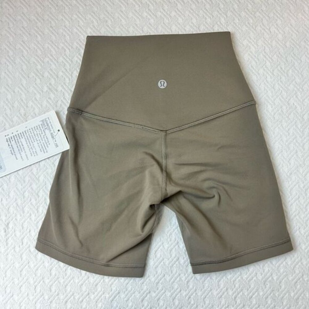 Lululemon Align HR High Rise Short 6" Size 0 Taupetastic Beige Brand New NWT - Picture 4 of 8